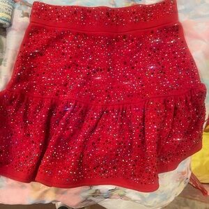 Queen of sparkles rhinestone skirt runs big